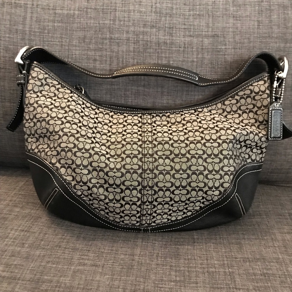 Authentic COACH signature shoulder bag